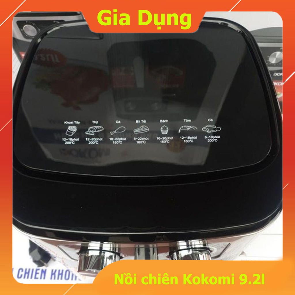 Nồi Chiên Không Dầu KOKOMI 9.2L Dung Tích Siêu Lớn