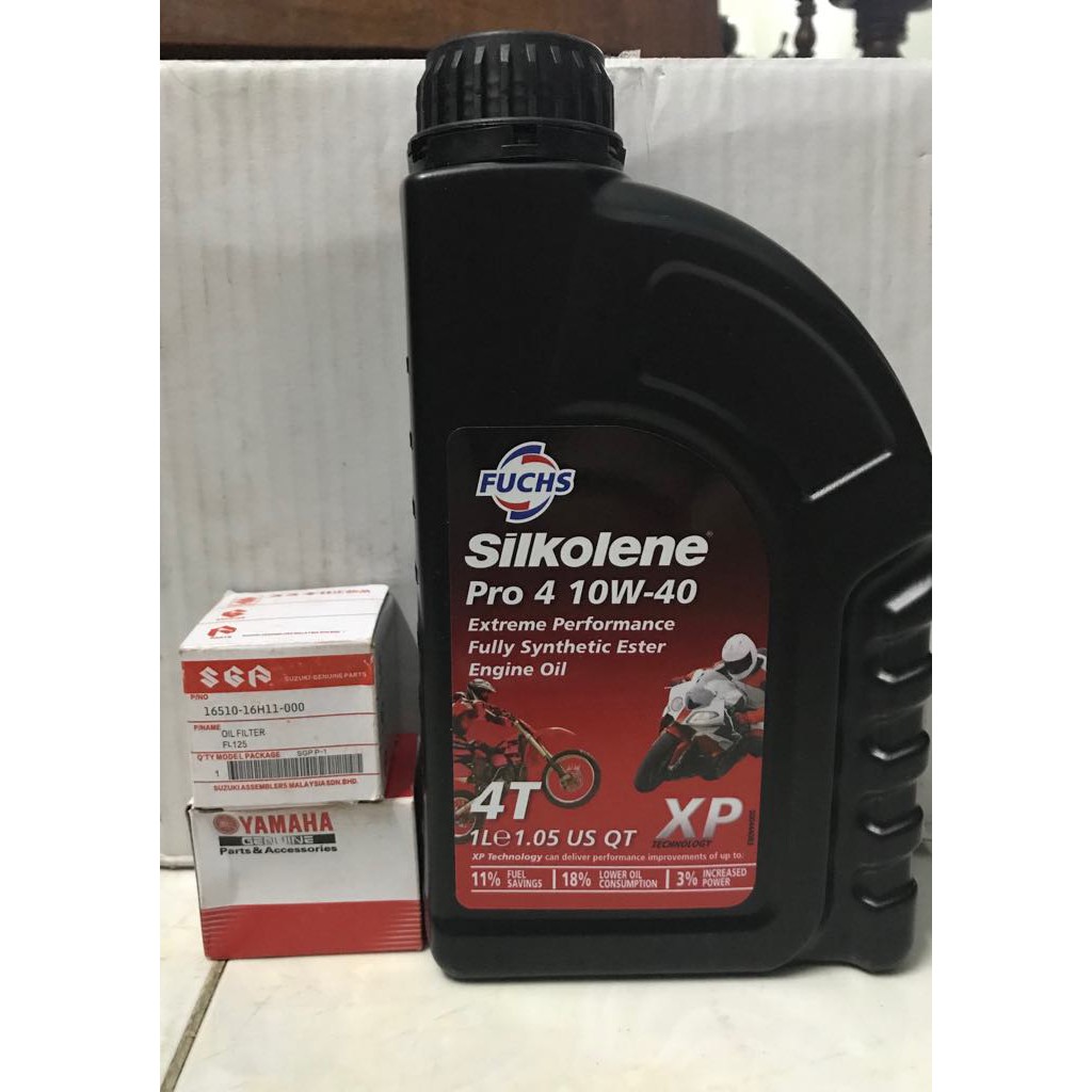 Fuchs Silkolene Pro 4 10w40 1 Lít 1 hoặc Free Lọc Nhớt