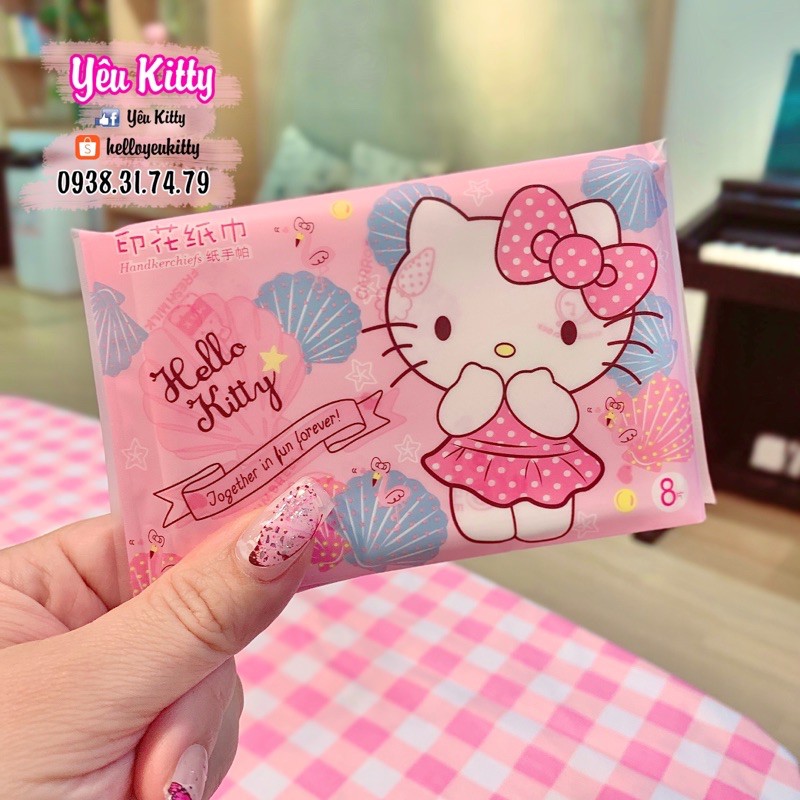 KHĂN GIẤY BỎ TÚI HELLO KITTY