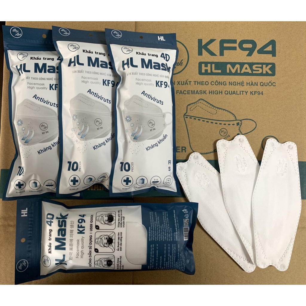 Sỉ đầu thùng 300 chiếc Khẩu trang KF94 HL MASK công nghệ HÀN QUỐC mới 2022