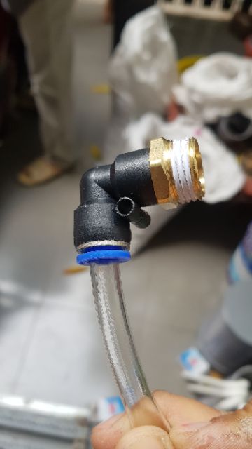 Co nối nhanh khí nén ren đồng 21/17 phi 10