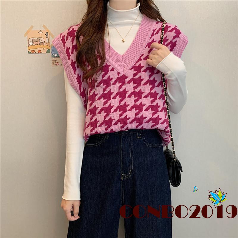 Áo Nữ Không Tay Cổ Chữ V Họa Tiết Hình Học Thời Trang | BigBuy360 - bigbuy360.vn