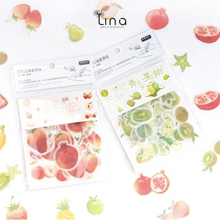 [ GIÁ THANH LÝ] Gói miếng dán Sticker hình trái cây các loại - RosyPosy