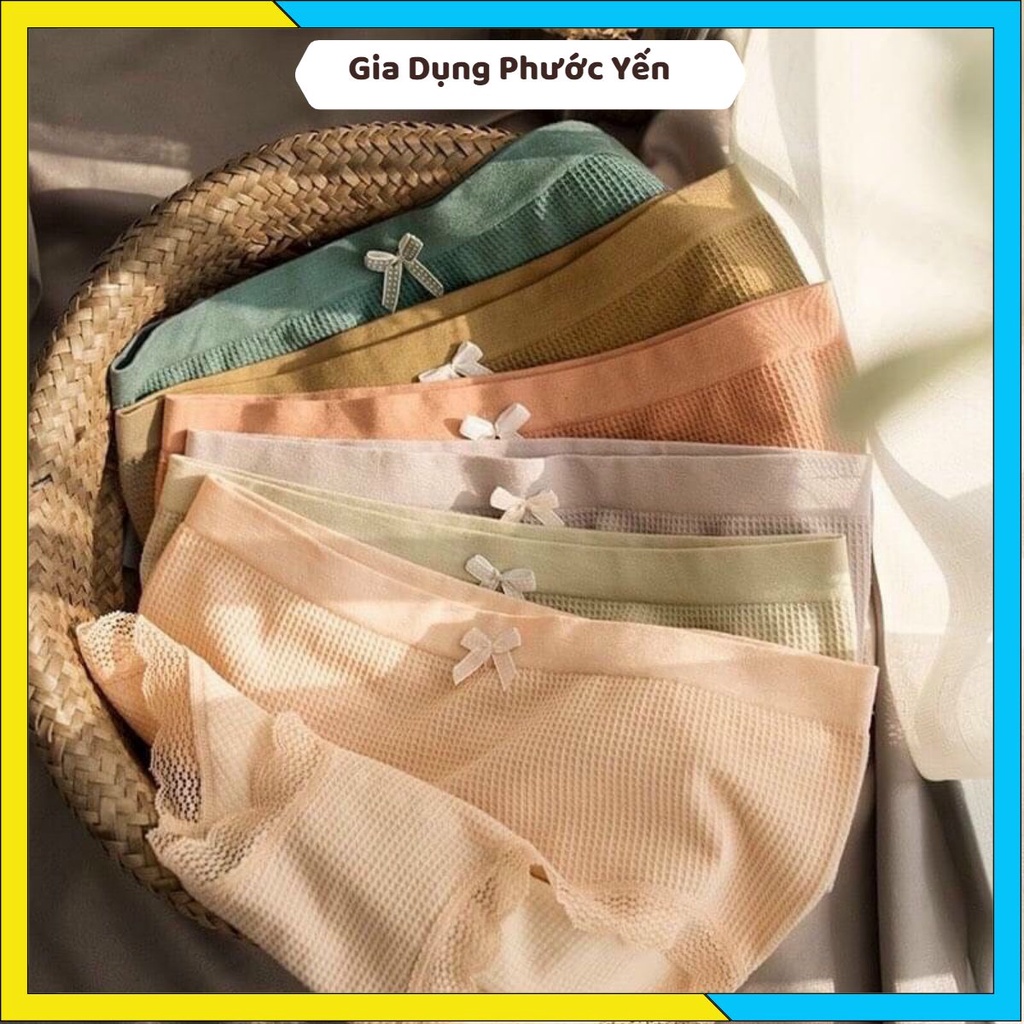 QUẦN LÓT COTTON THÔNG HƠI VIỀN REN CO GIÃN 4 CHIỀU 3312