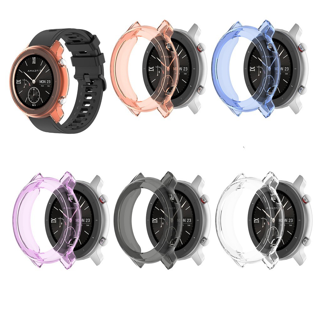 XIAOMI AMAZFIT Vỏ Bọc Tpu Trong Suốt Siêu Mỏng Bảo Vệ Cho Đồng Hồ Thông Minh Xiaomi Huami Amazfit Gtr 42mm 47mm