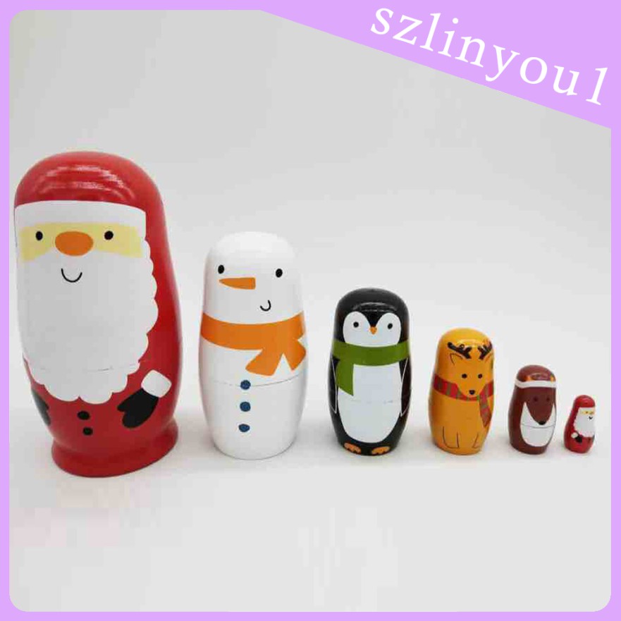 Bộ 2 / 12 Búp Bê Nga Matryoshka Bằng Gỗ