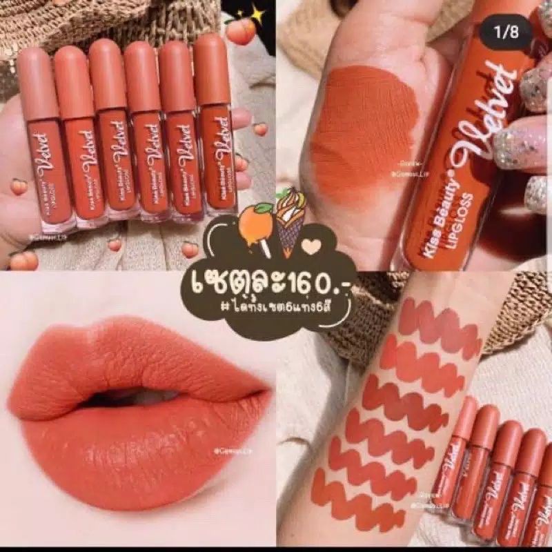 (hàng Mới Về) Son Kem Lì Kiss Beauty Lên Màu Chuẩn Đẹp | BigBuy360 - bigbuy360.vn
