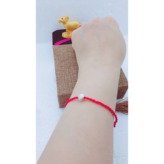 VÒNG CHỈ MAY MẮN BI BẠC 6Li 🍀🍀🍀 !!!