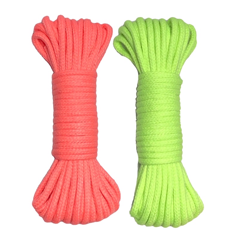 20 mét - Dây Cotton 4mm có lõi oval mền êm tay dùng làm macrame, trang trí, căng lều