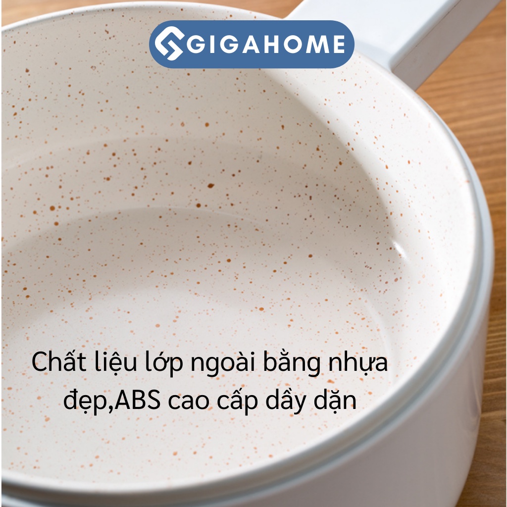 Nồi Lẩu Điện Đa Năng Nấu Mì, Chiên Xào GIGAHOME Lòng Nồi Chống Dính Dung Tích 2L 9597