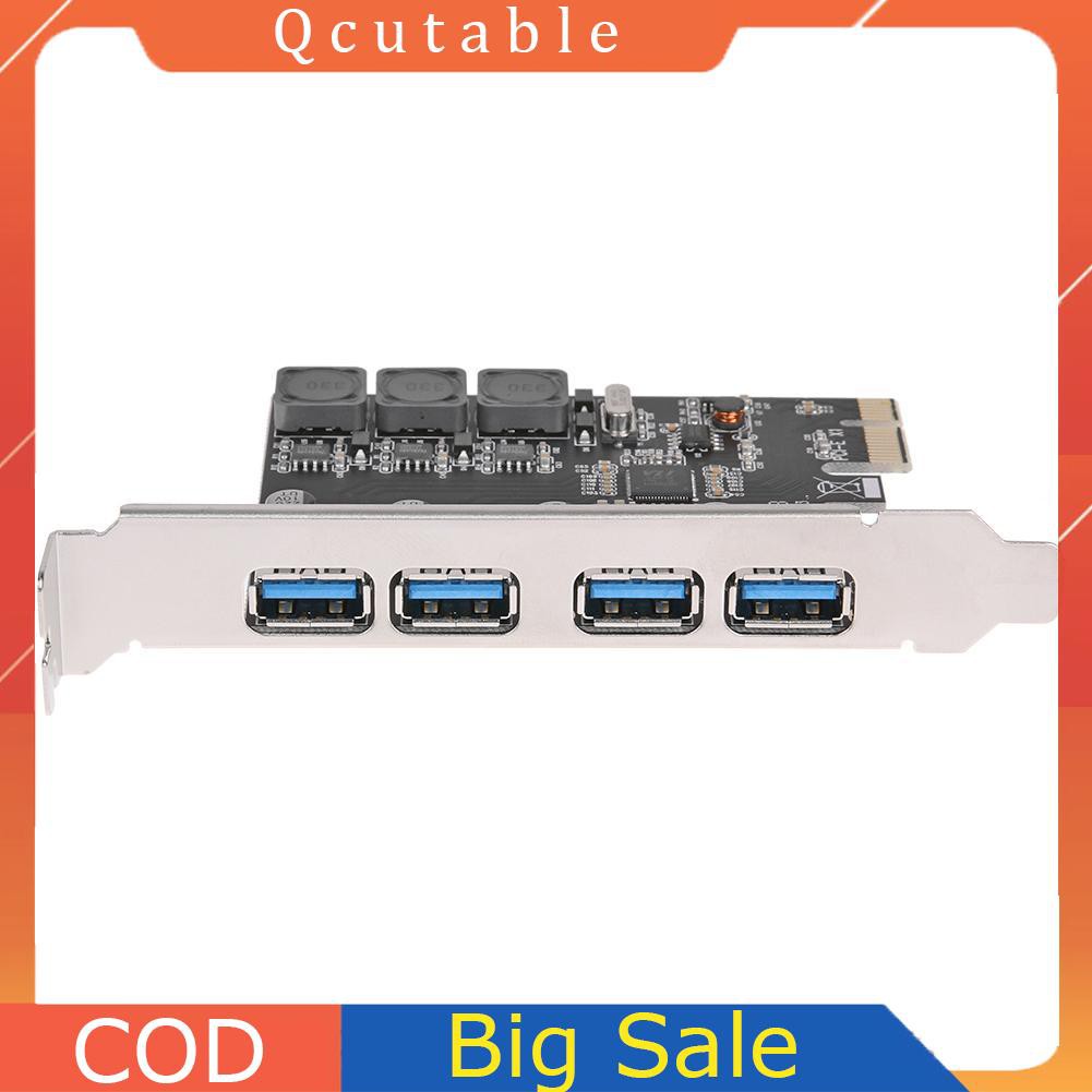 Card Chuyển Đổi 4 Cổng Usb 5gbps Pci-E Sang Usb3.0 Pci-Express