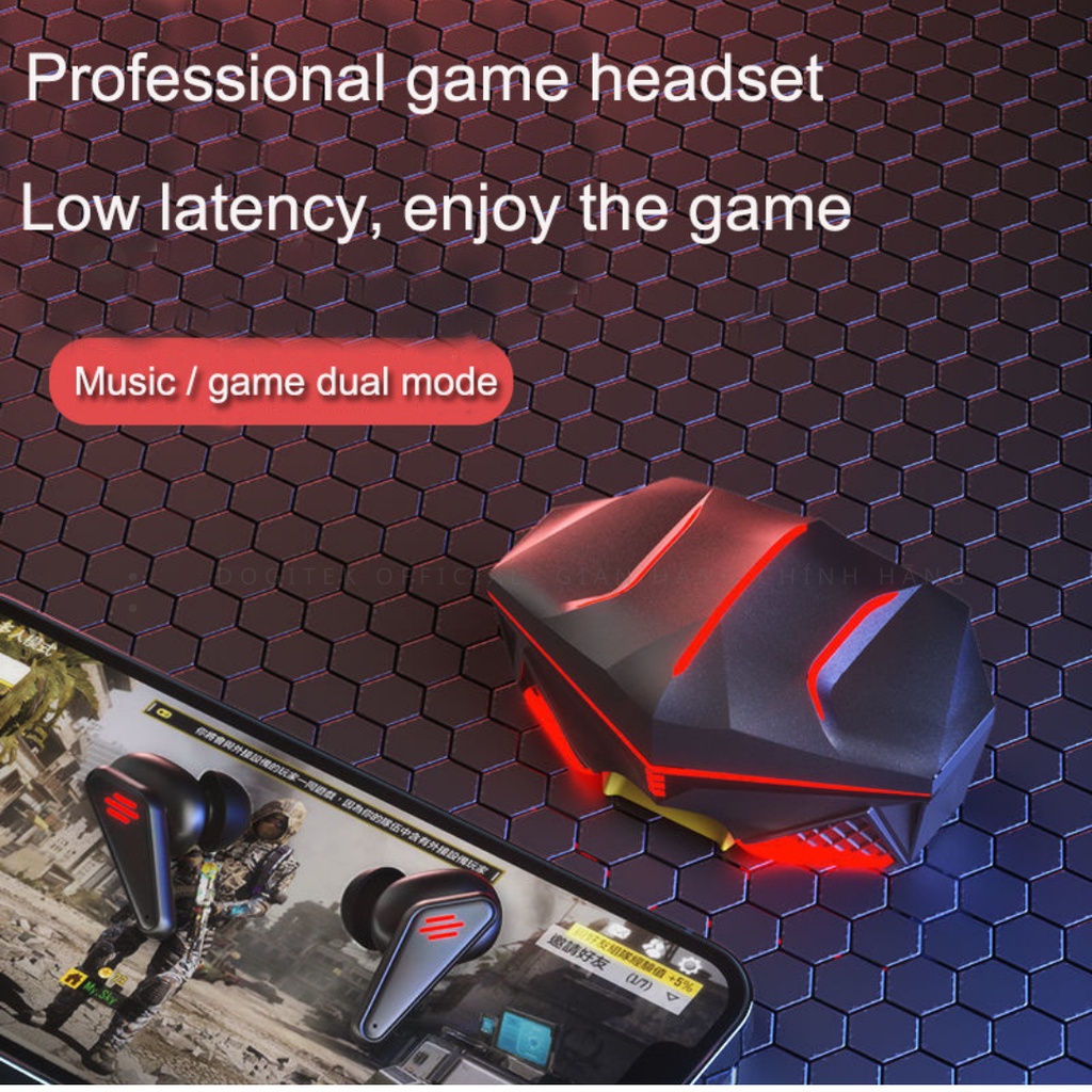 Tai nghe không dây gaming bluetooth Dogitek K98 ANC 2022 thiết kế gaming thể thao