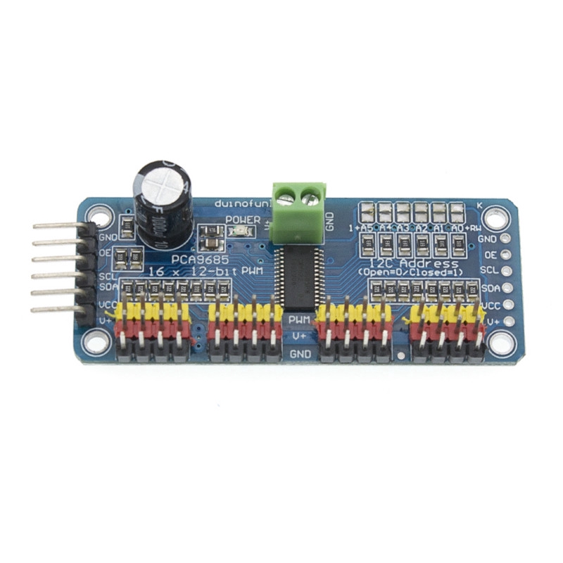 Mô đun giao tiếp 16 kênh 12-bit Pwm/ Servo Pca9685 dành cho Raspberry Pi