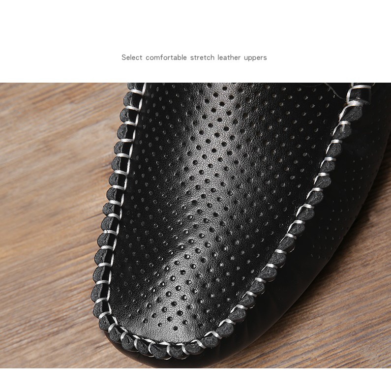 Giày lười bằng da thoáng khí cho nam