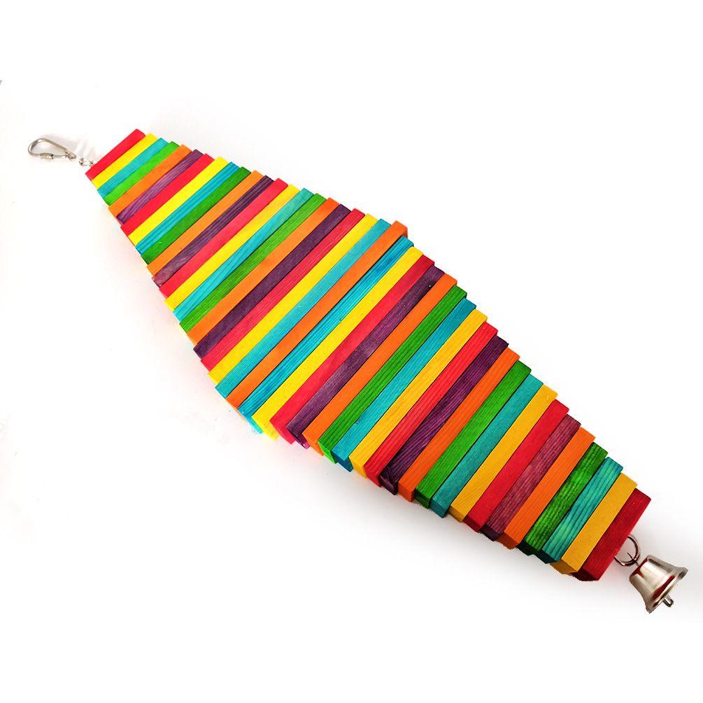 LEISURE Đồ Chơi Treo Bằng Gỗ Cho Chim / VẹT