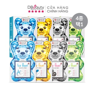 Mặt Nạ Gấu Băng Dưỡng Da SNP Cấp Ẩm, Làm Trắng, Dịu Da, Se Khít Lỗ Chân Lông Ice Bear Mask