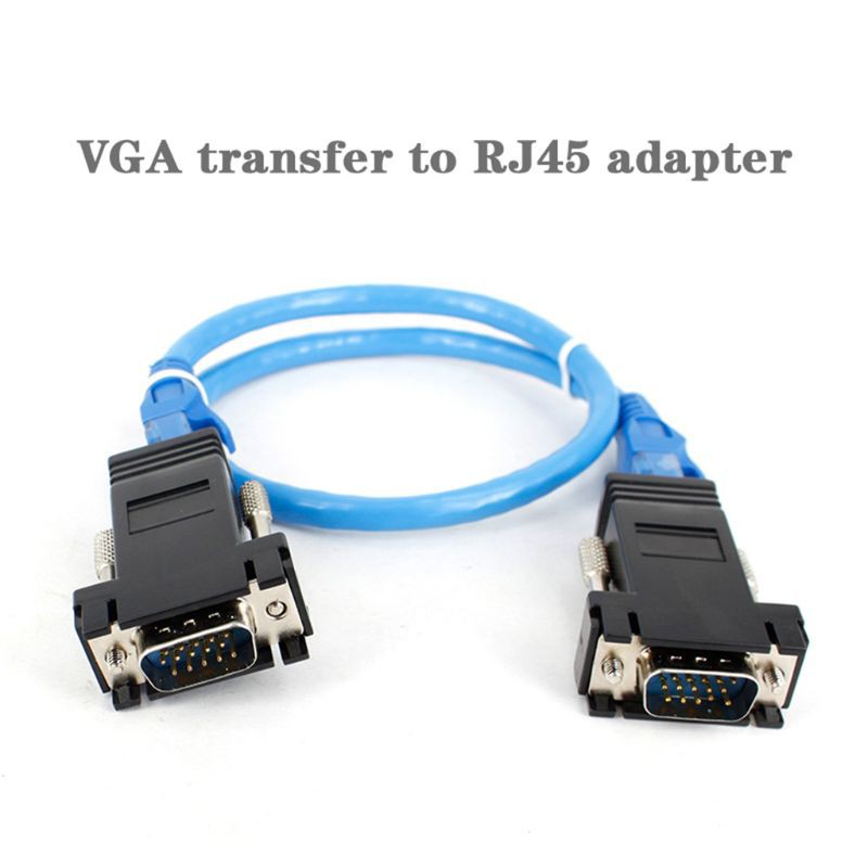 Đầu Chuyển Đổi Vga Sang Lan Cat5 Cat5e / 6 Rj45