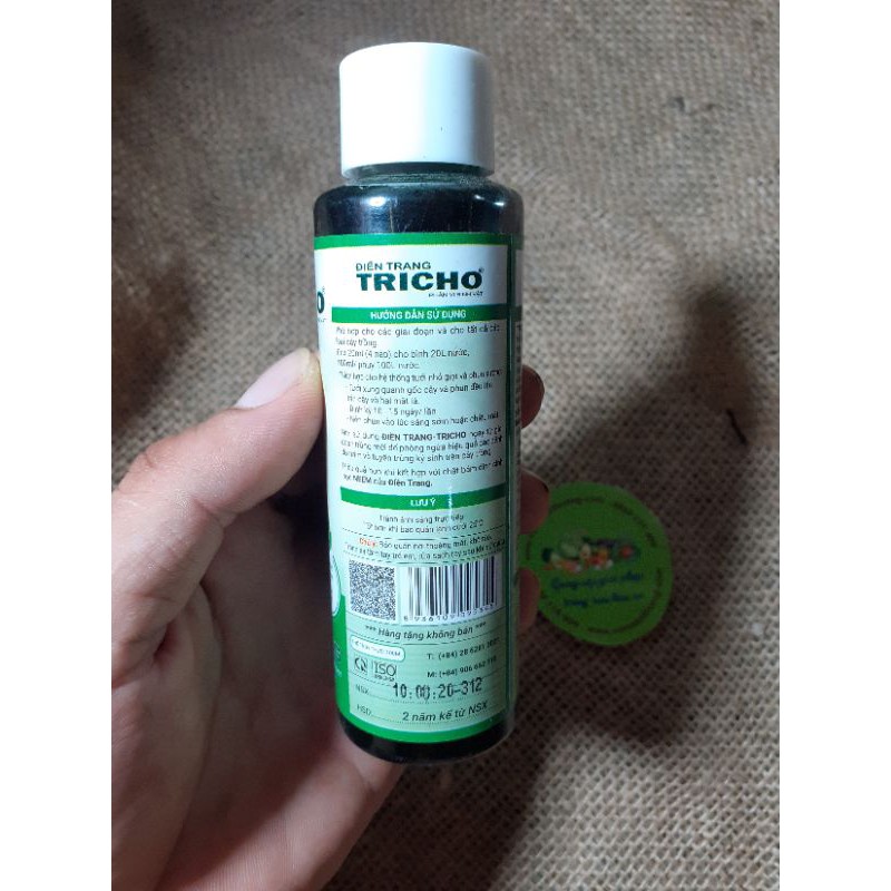 Tricho Lỏng Điền Trang 100ml, Phân Vi Sinh Vật Bổ Sung trichoderma Hoàn Hảo Cho Hệ Thống Nhỏ Giọt