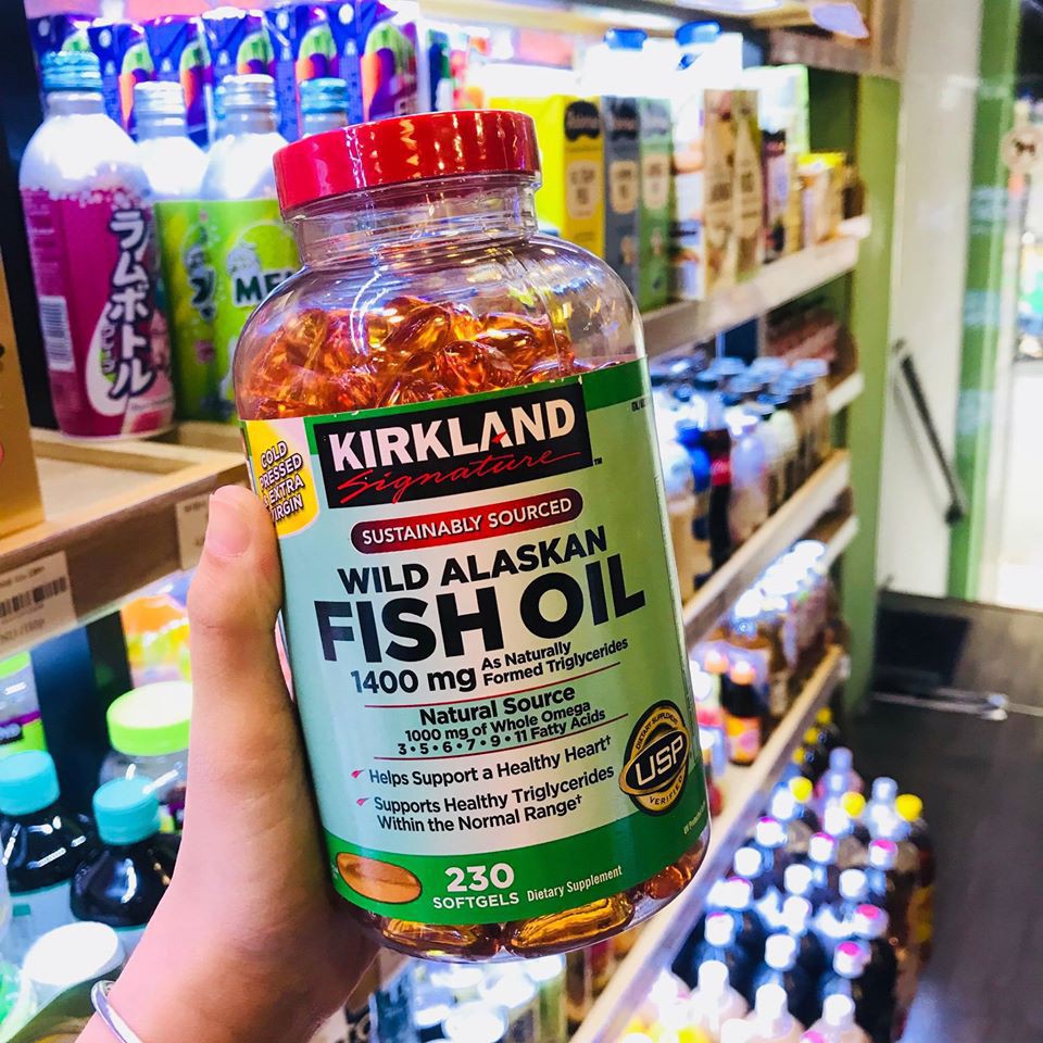 Dầu Cá Hồi Đỏ Kirkland Signature Fish Oil Wild Alaskan Bổ Sung Omega 3 5 6 7 9 11 Hũ 230 Viên | BigBuy360 - bigbuy360.vn