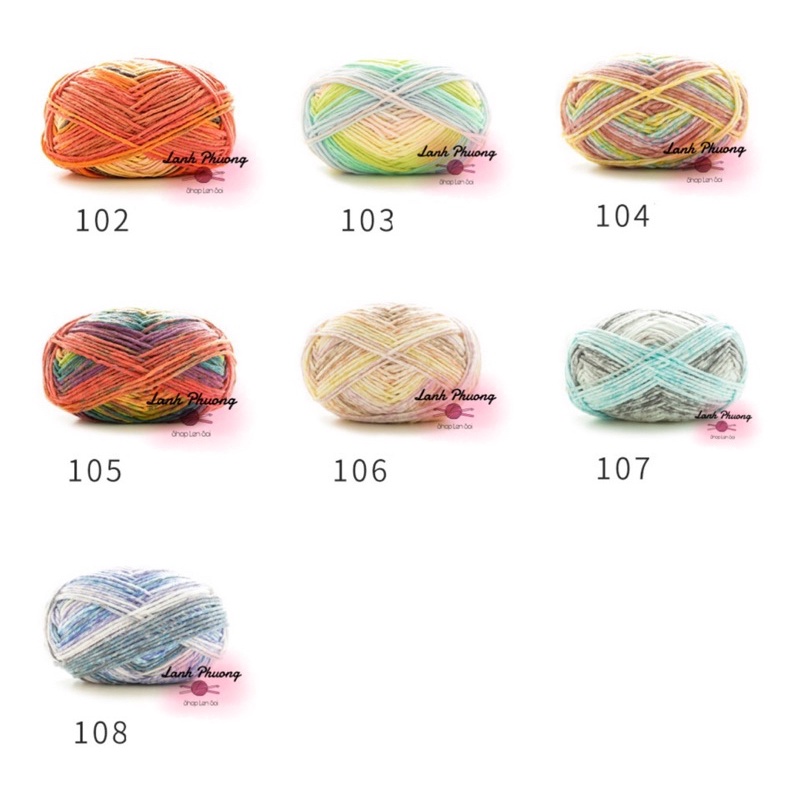 Len Susan Family 2 Màu Trơn 100 gram