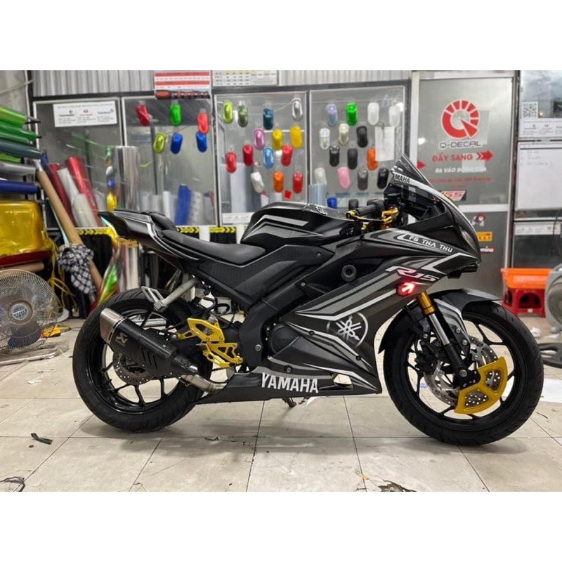 Vành 2 đĩa lắp đặt, độ chế cho Yamaha R15v3, MT15, XSR155, R3, MT03, Ninja 300, Z300 - Dùng Đĩa Zin