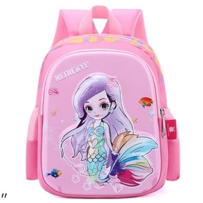 Balo mẫu giáo cho bé đi nhà trẻ họa tiết 3D in nổi khung long siêu nhân elsa ngộ nghĩnh đáng yêu 6220