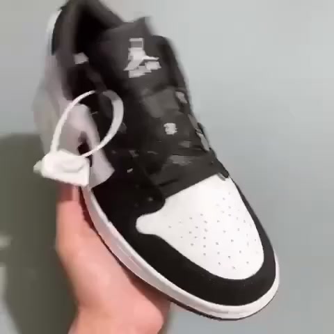 Giày thể thao Jordan panda JD 1 thấp cổ đen trắng, Giày air Jodan 1 high panda cổ thấp nam nữ dễ phối đồ Full Box Bill | BigBuy360 - bigbuy360.vn