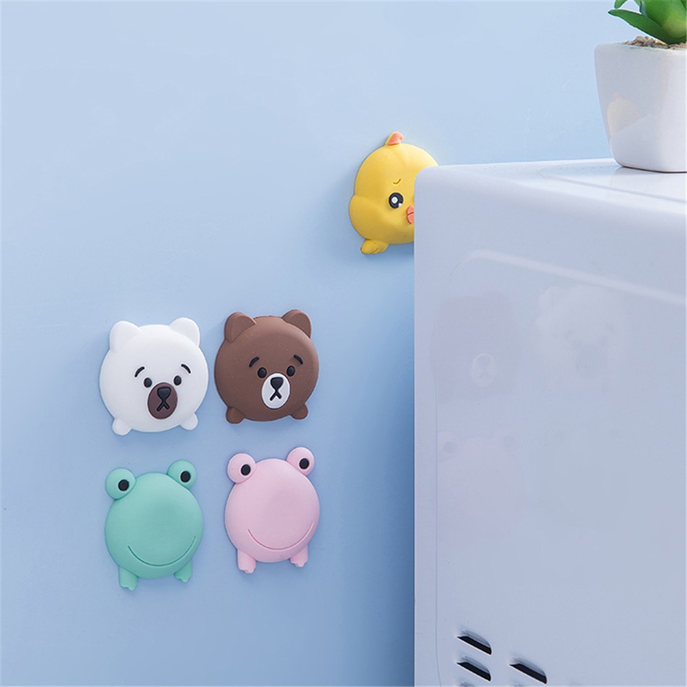 Dụng cụ chặn cửa bằng silicon in họa tiết hoạt hình dễ thương