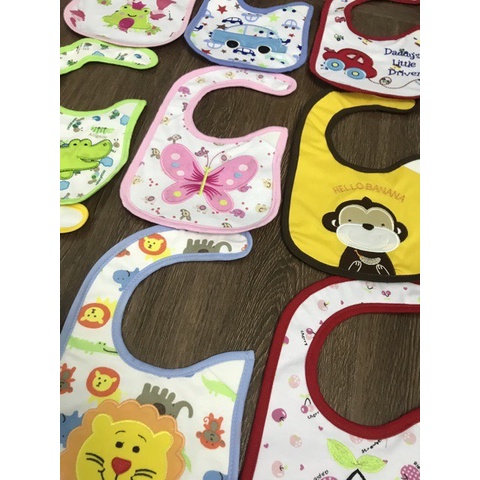 Yếm ăn dặm chống thấm Carter cho bé trai bé gái nhiều hình ngộ nghĩnh - Y11