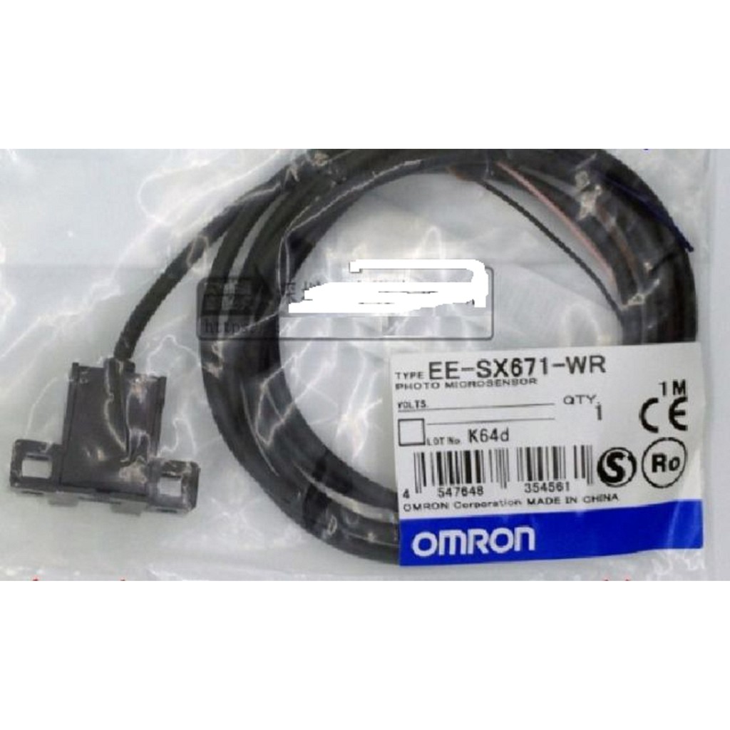 Cảm biến quang Omron EE-SX671WR - EE-SX672WR - EE-SX674WR dây dài 3m