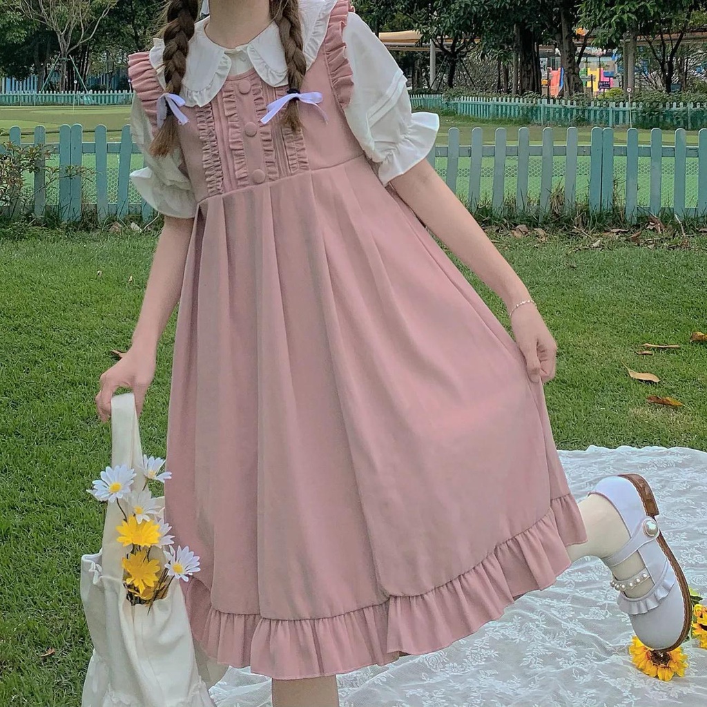 Phụ nữ phong cách Hàn Quốc mùa hè mới váy thời trang retro