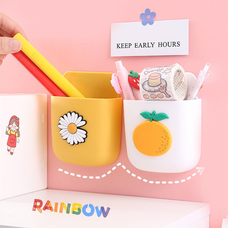 1 Hộp Đựng Bút/Đồ Trang Điểm Để Bàn Dễ Thương Sắp Xếp Gọn Gàng
