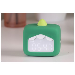 Đồng hồ báo thức mini world khủng long xanh