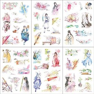 Sticker dán hoa thần (mẫu 21 đến 38) , sẵn có