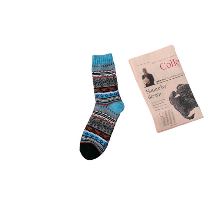 [TonaShoe] Tất Thổ Cẩm Vintage Cổ Cao Đủ Màu M21