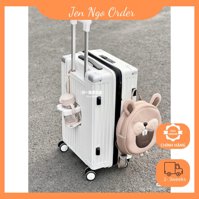Vali đa năng kèm chức năng sạc, đựng bình nước, bo viền chống va đập