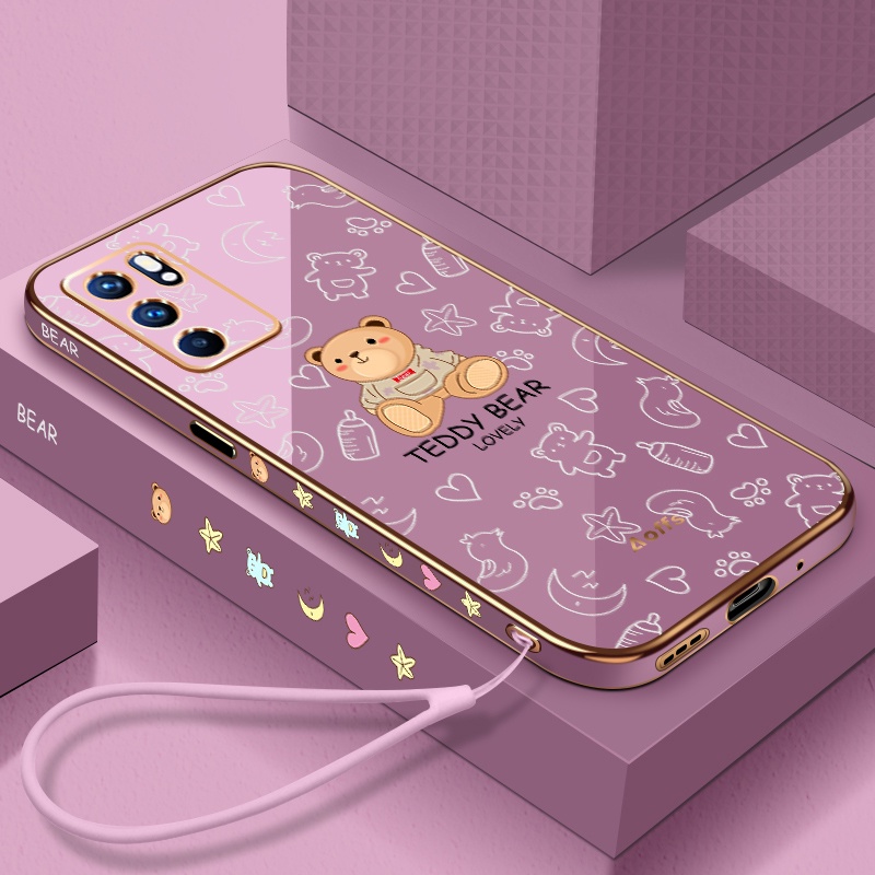 Ốp Điện Thoại In Hình Gấu Bông Cho Oppo RENO 6 Oppo RENO 6Pro Oppo RENO 6Pro plus Oppo RENO 6Z Oppo FINDX3/x3pro Oppo FINDX5