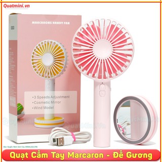 Có Sẵn Quạt Mini Cầm Tay Macaron [ Hàn Quốc ][ Cao Cấp ][2000Mah][ Có Video Thực Tế ]
