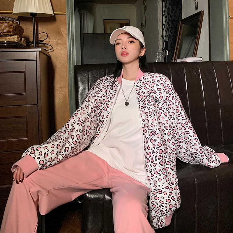 Áo Khoác Dáng Rộng In Họa Tiết Da Báo Thời Trang Dành Cho Nữ | BigBuy360 - bigbuy360.vn