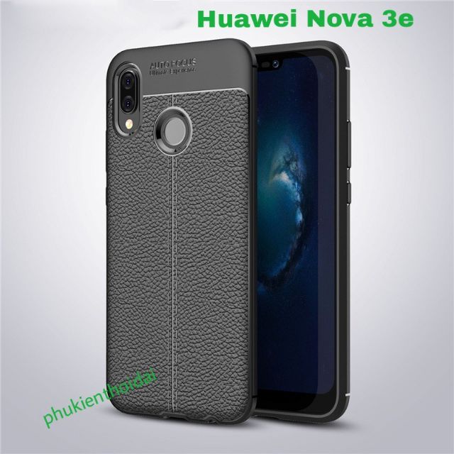 Huawei Nova 3e FREESHIP Từ 50k ốp lưng chống sốc Vân Da Hiệu Auto Focus cao cấp