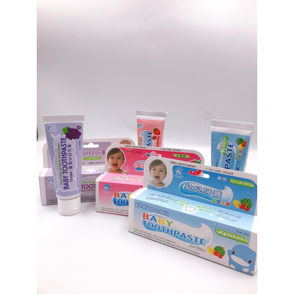 Kem Đánh Răng KUKU Duckbill 50g Cho Bé Từ 6 Tháng Tuổi
