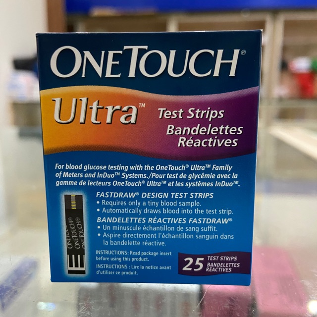 Que thử tiểu Đường Huyết Onetouch Ultra (hộp 25 que)