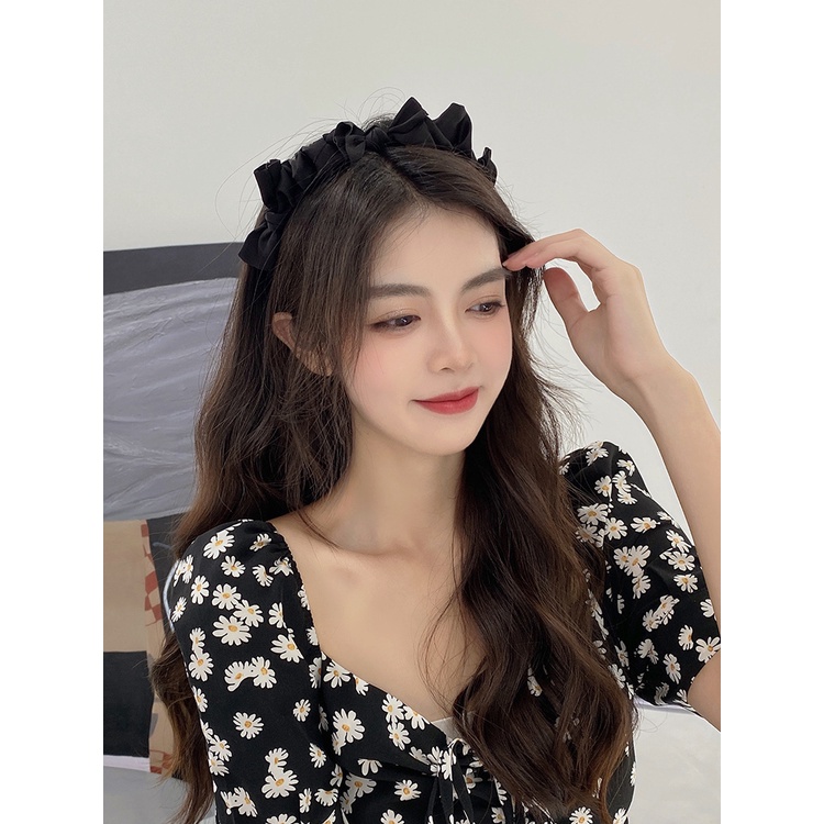 Băng đô phối nơ phong cách Hàn Quốc