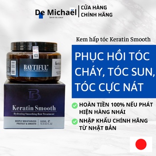 Kem ủ tóc Keratin phục hồi hư tổn chăm sóc tóc khô xơ uốn nhuộm Baytiful Keratin Smooth