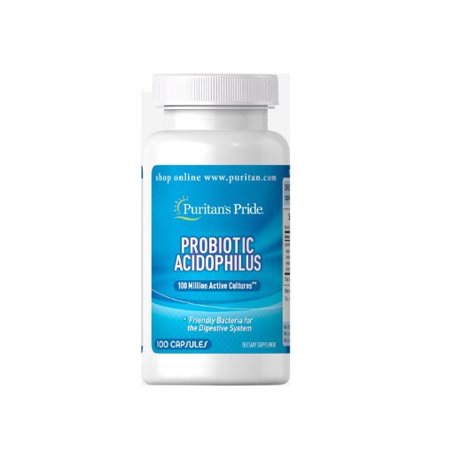 Lợi khuẩn hỗ trợ tiêu hoá Puritan Pride PROBIOTIC ACIDOPHILUS 100 triệu đơn vị 100 viên