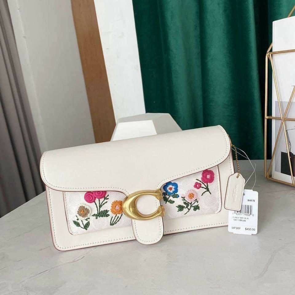 Túi Coach Tabby thêu hoa