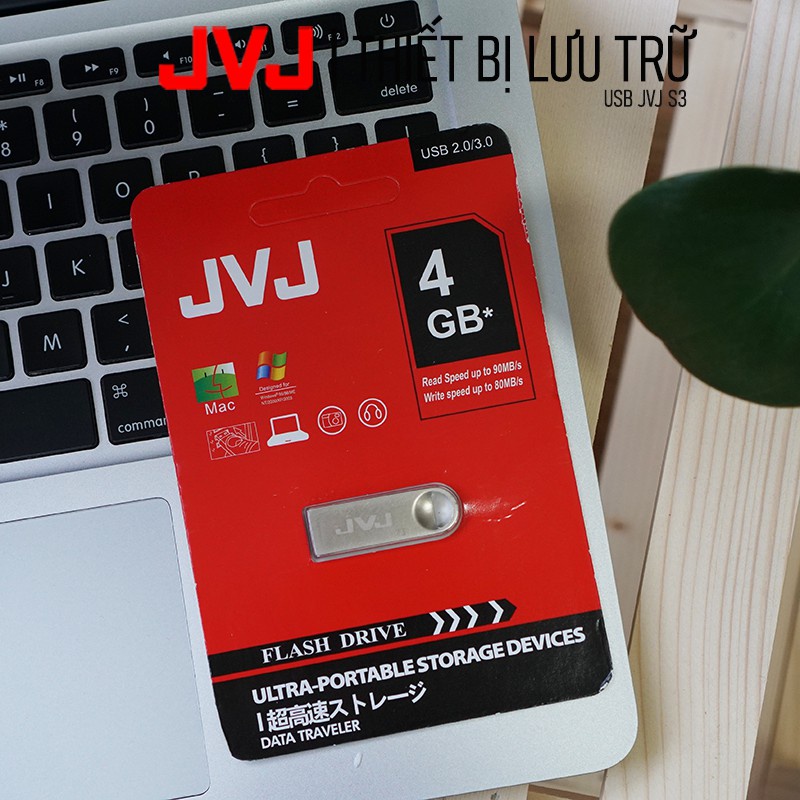 USB 64GB/32GB/16GB/8GB/4GB JVJ S3 siêu nhỏ gọn vỏ kim loại - USB chống nước 2.0 tốc độ upto 100MB/s BH 1 Năm | BigBuy360 - bigbuy360.vn