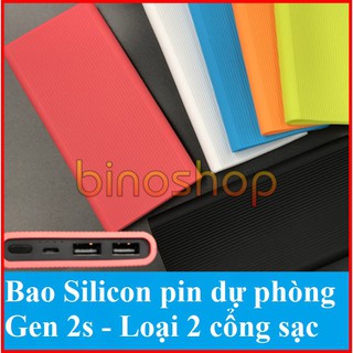 Bao pin Silicon Gen 2s 10000mAh Xiaomi - Loại 2 cổng sạc