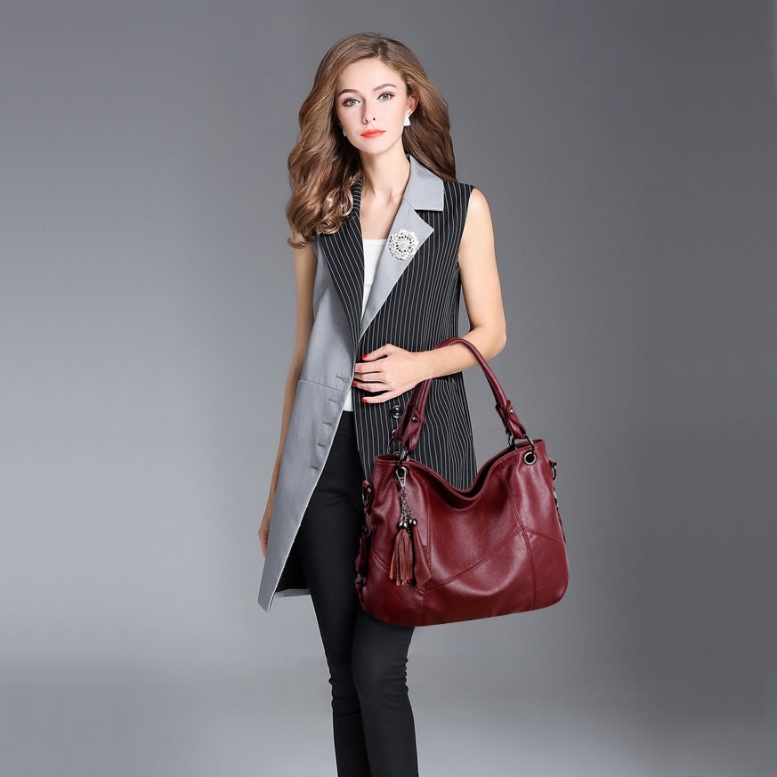 Túi Da Đeo Chéo Phong Cách Cổ Điển Thanh Lịch Dành Cho Nữ