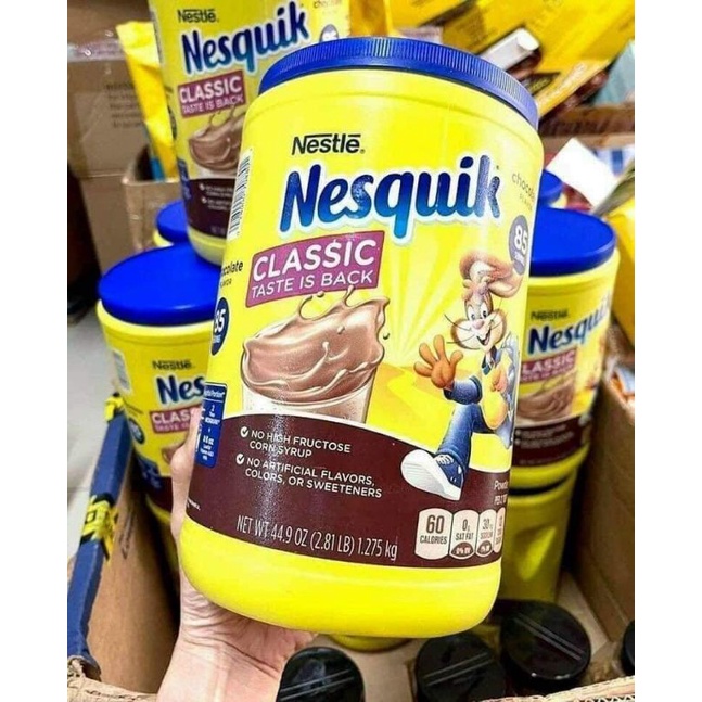 Bột Cacao Nestle Nesquik Chocolate Powder Mỹ 1,275kg